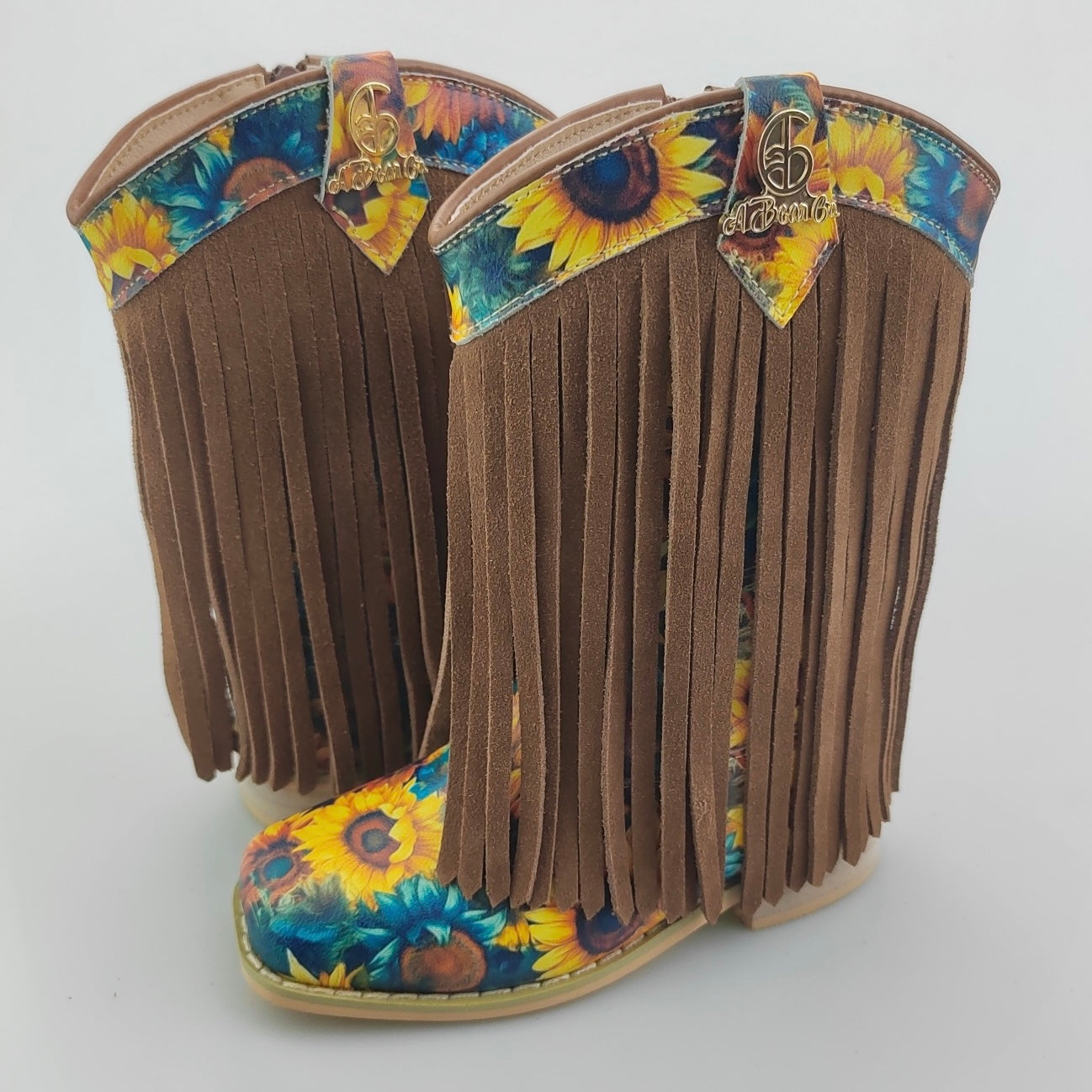 RTS Teal Sunflower Fringe Cowgirls