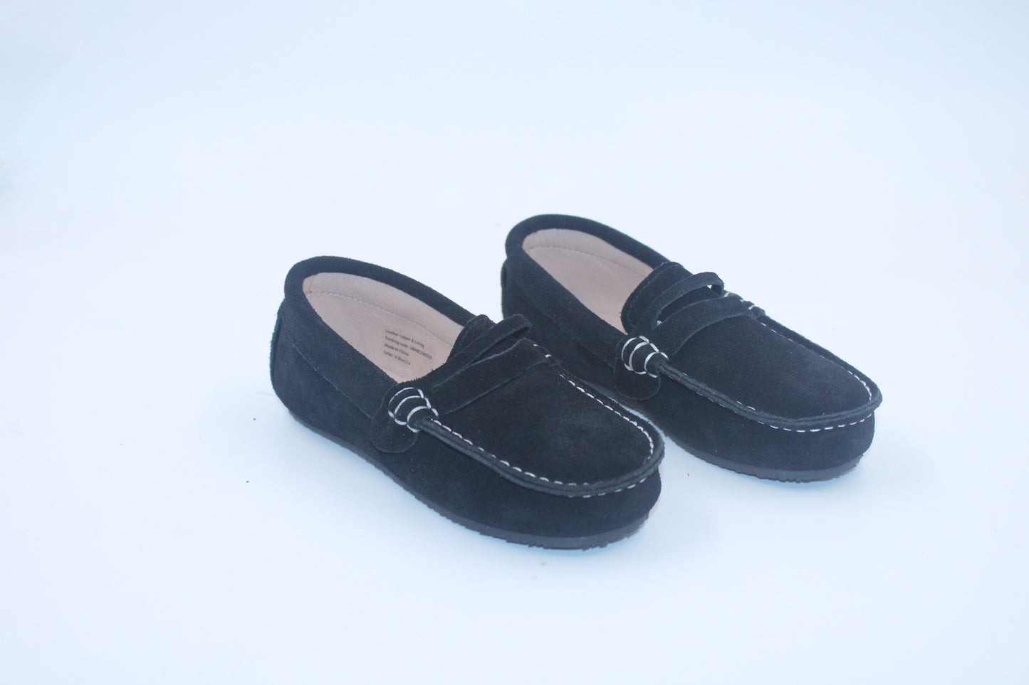 RTS Black Suede Penny Loafers