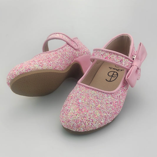 RTS Pink Confetti GLOW Glitter Heels