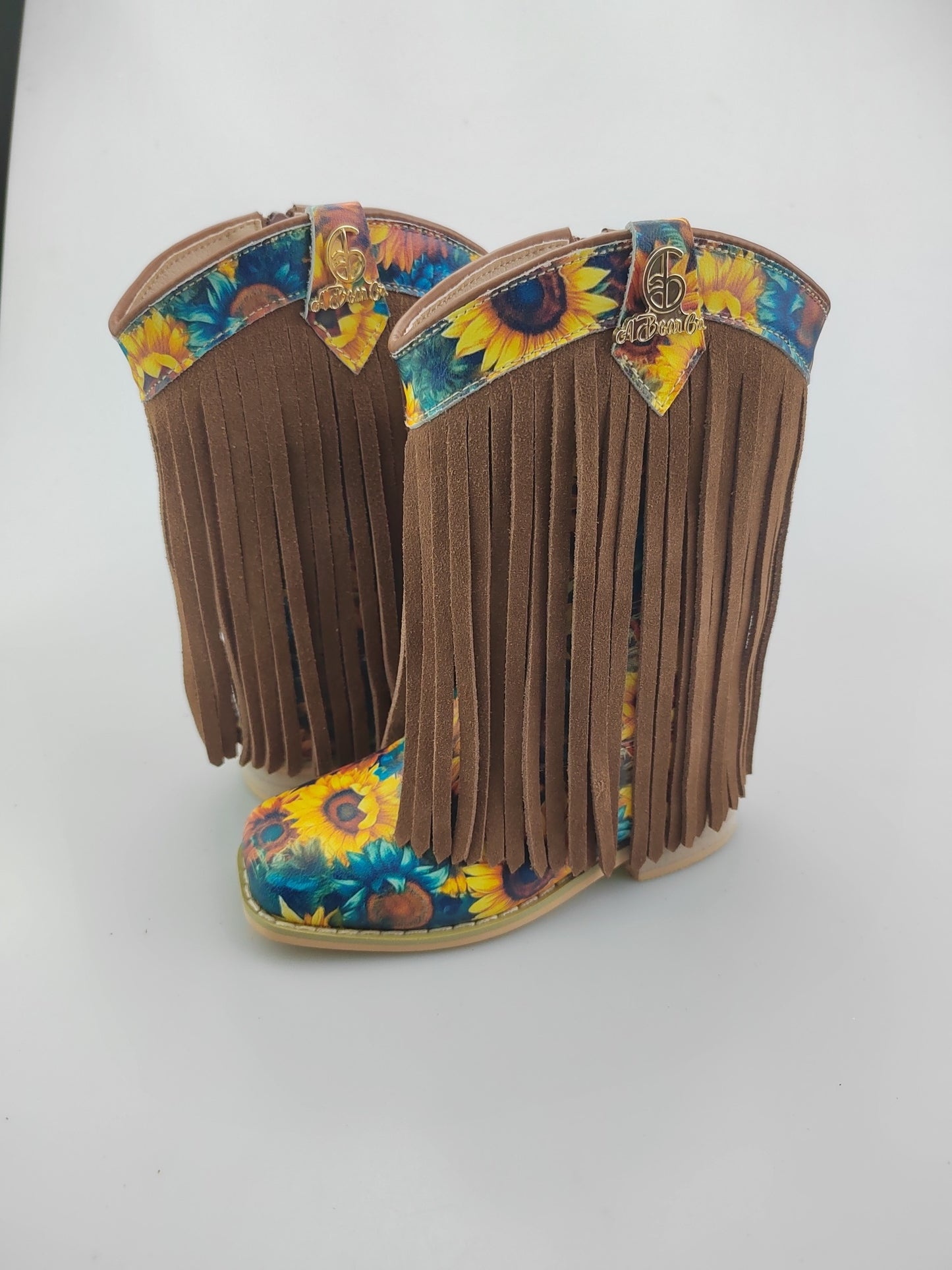 RTS Teal Sunflower Fringe Cowgirls