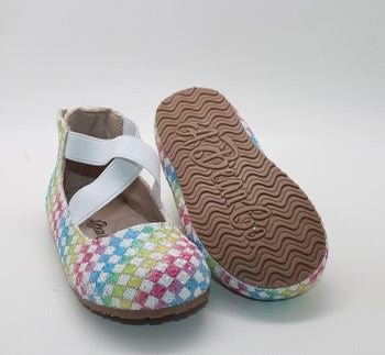 RTS Checkered Glitter Ballerinas (SIZES 2,4)