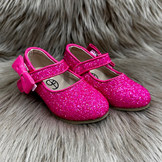 RTS Hot Pink Glitter Heels